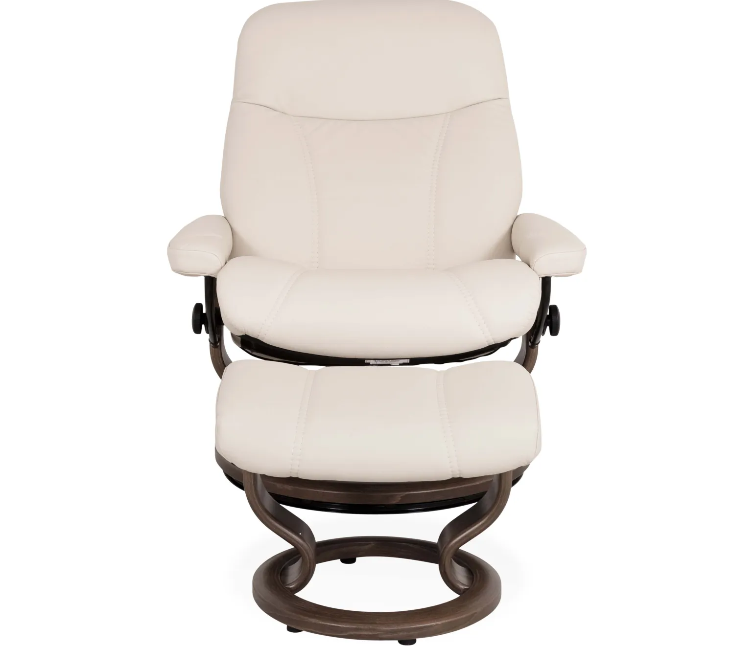 Stressless® Consul Large Classic Chair & Ottoman - Batick Cream