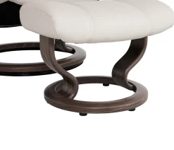 Stressless® Consul Large Classic Chair & Ottoman - Batick Cream