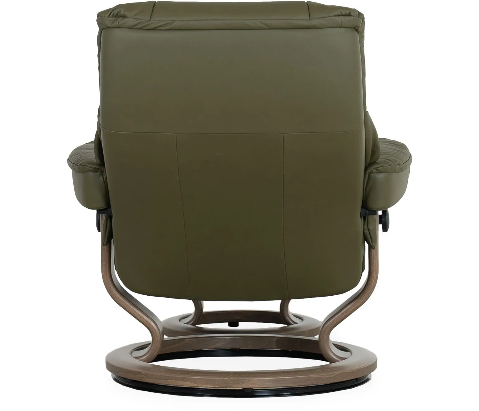 Stressless® Mayfair Large Classic Recliner & Ottoman - Paloma Dark Olive