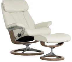 Stressless® Paul Medium Chair & Ottoman