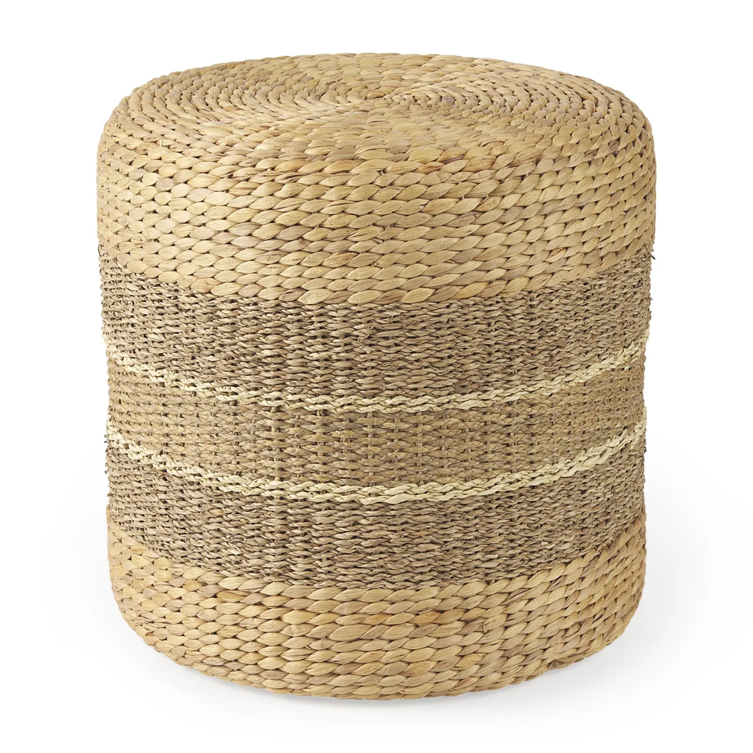 Striped Pouf