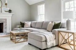 Striped Throw - Grey