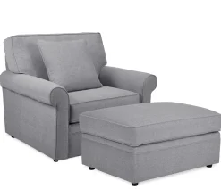 Stuart Ottoman - Gray