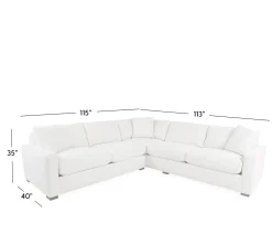Swift 2 Piece Sectional - LSE 3 Seat Corner & RSE 2 Seat End