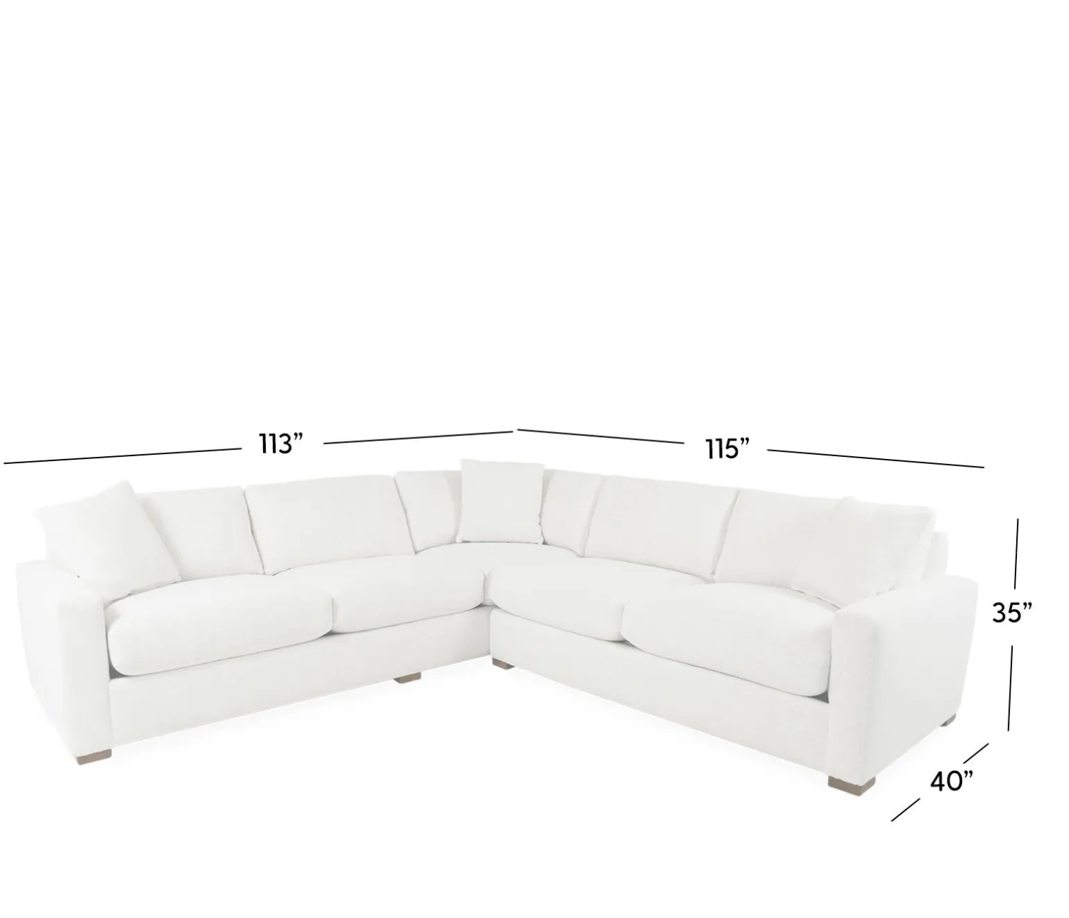 Swift 2 Piece Sectional - RSE 3 Seat Corner & LSE 2 Seat End