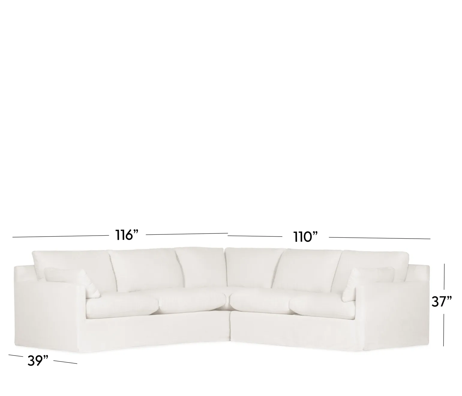 Sydney 2 PC Sectional RSE 3 Seat Corner, LSE 2 Seat End