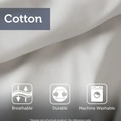 Tassle Ivory 3-Piece Comforter Set - Queen