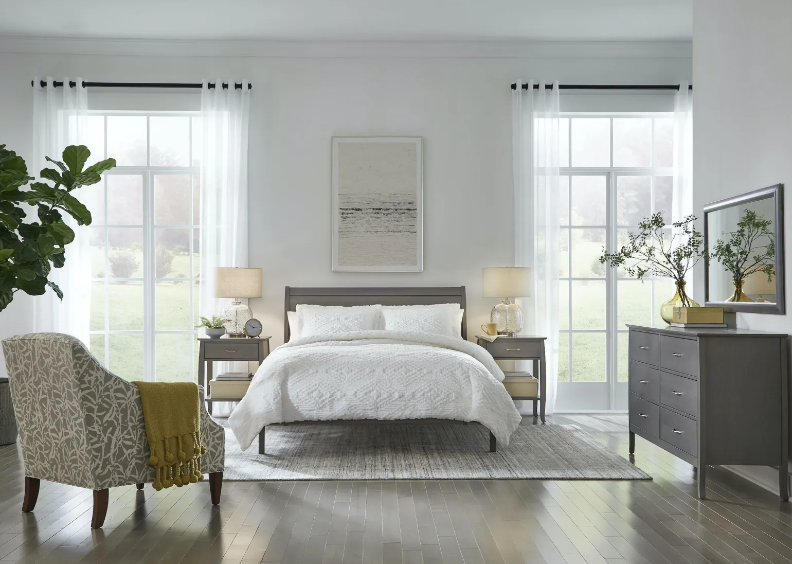 Teton 3-Piece Embroidered Plush Coverlet Set - Full/Queen