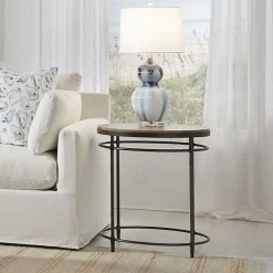 Trace Round End Table