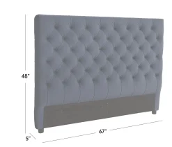 Vanna Tall Queen Headboard - Burleson Lagoon