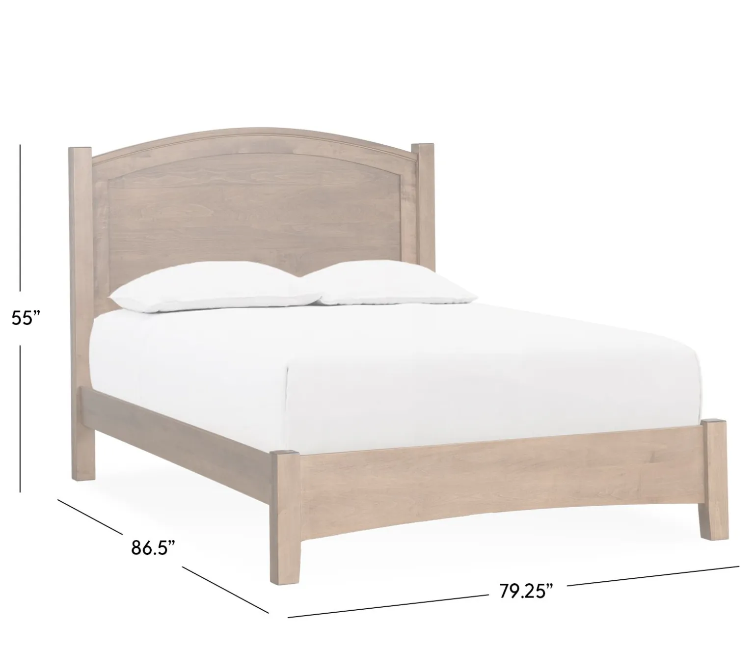 Wellington King Bed - Almond