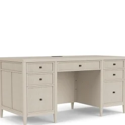 Wilmington Executive Desk - White Sand