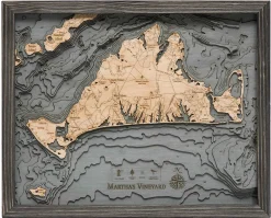 Wood Chart Grey – Martha's Vineyard