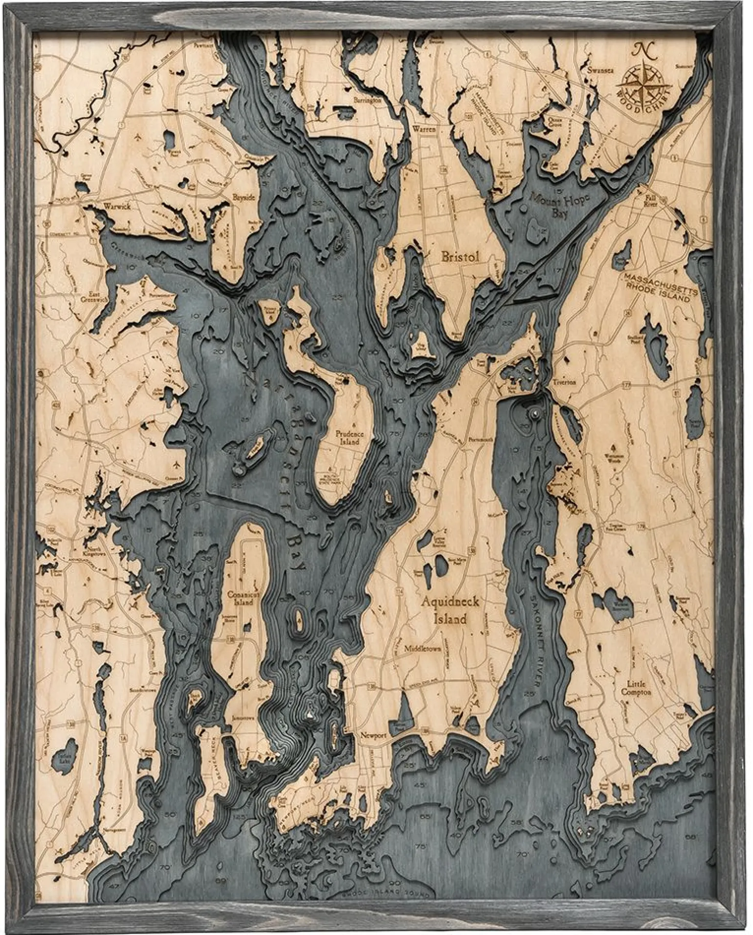 Wood Chart Grey – Narragansett/Newport