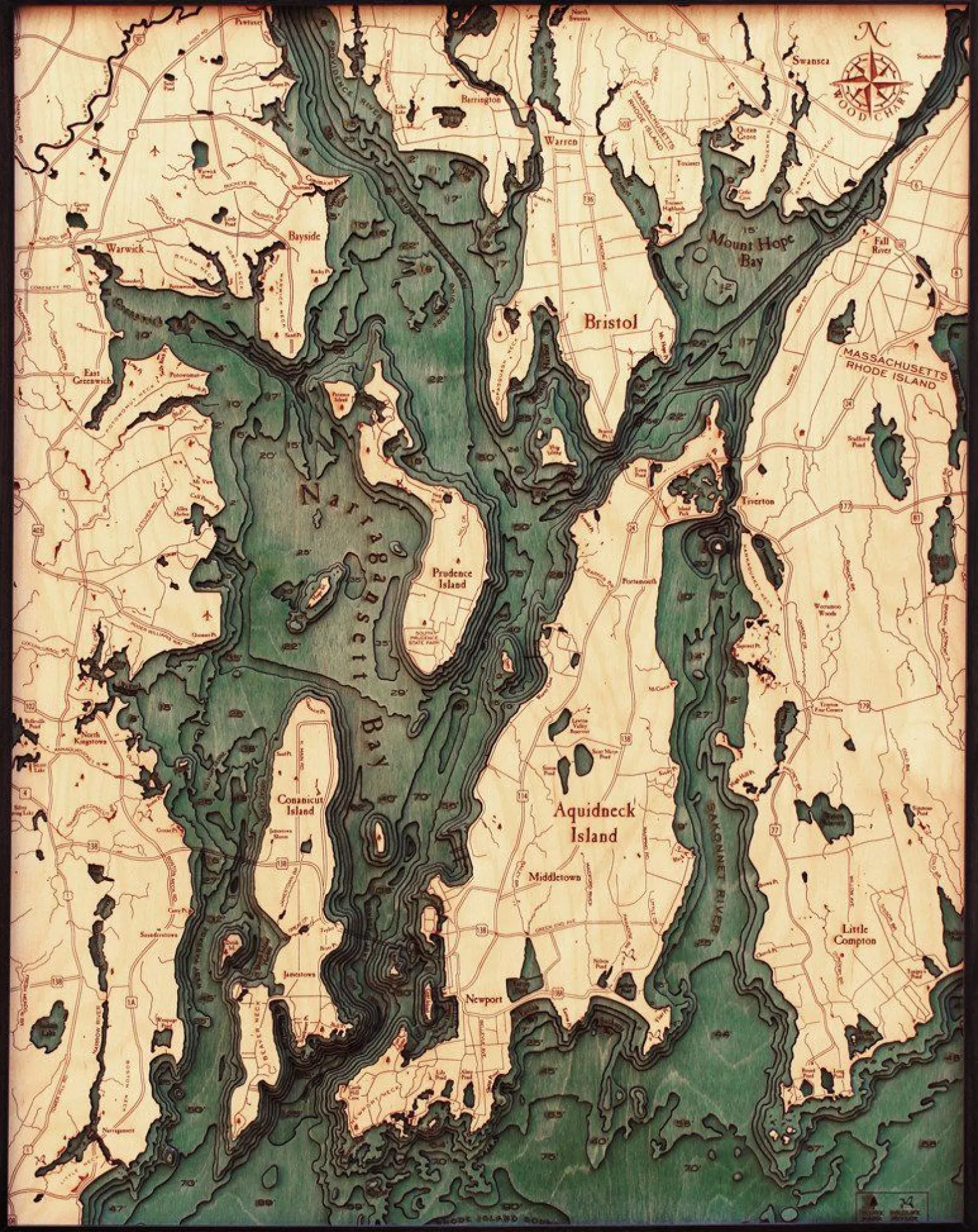 Wood Chart - Narragansett & Newport