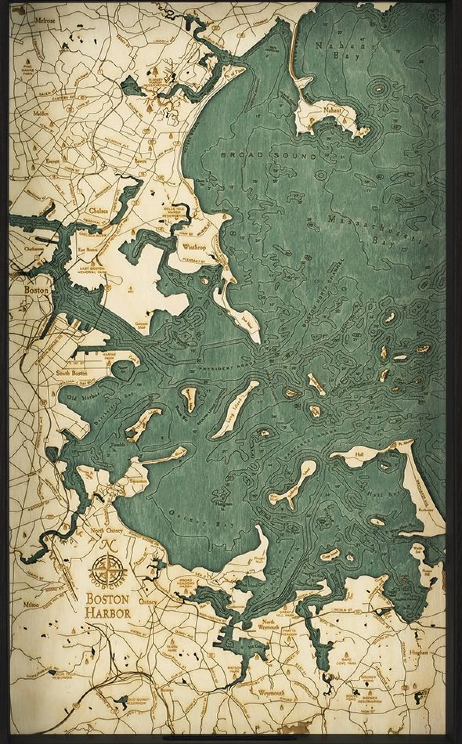 Wood Tray - Boston Harbor