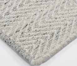 Zigzag Rug - Silver - 5' x 7'6